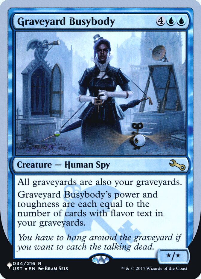 Graveyard Busybody (Unfinity Foil Edition) [The List] 