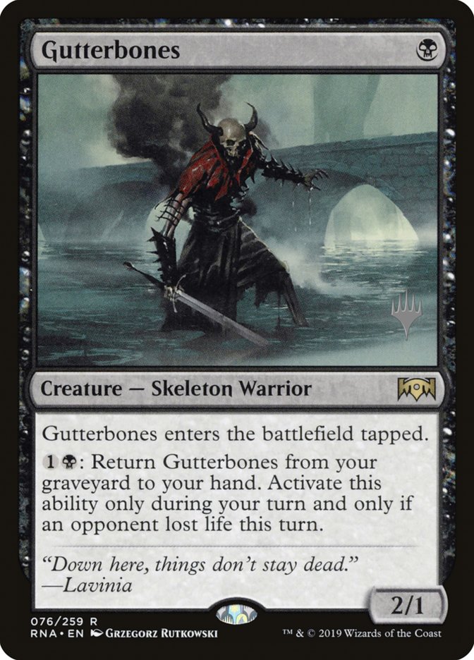 Gutterbones (Promo Pack) [Ravnica Allegiance Promos] 