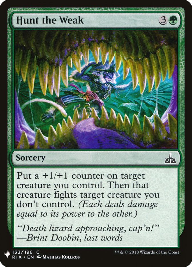 Hunt the Weak [Mystery Booster] 
