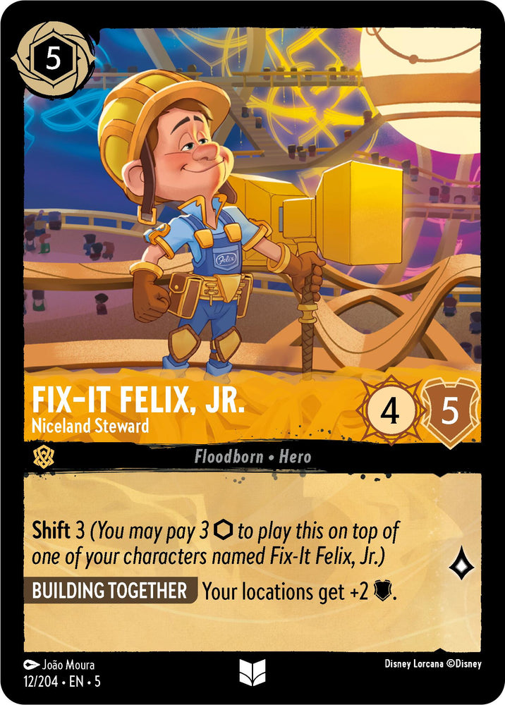 Fix-It Felix, Jr. - Niceland Steward (12/204) [Shimmering Skies] 