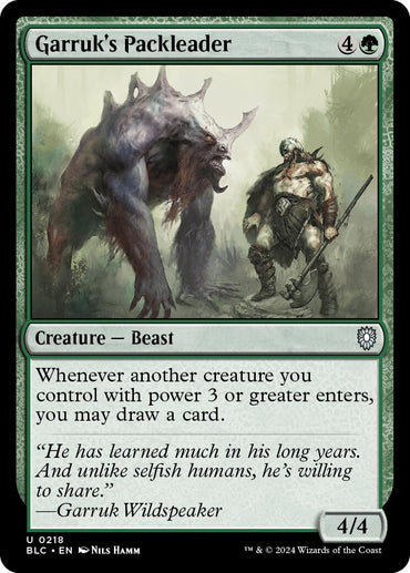 Garruk's Packleader [Bloomburrow Commander] 