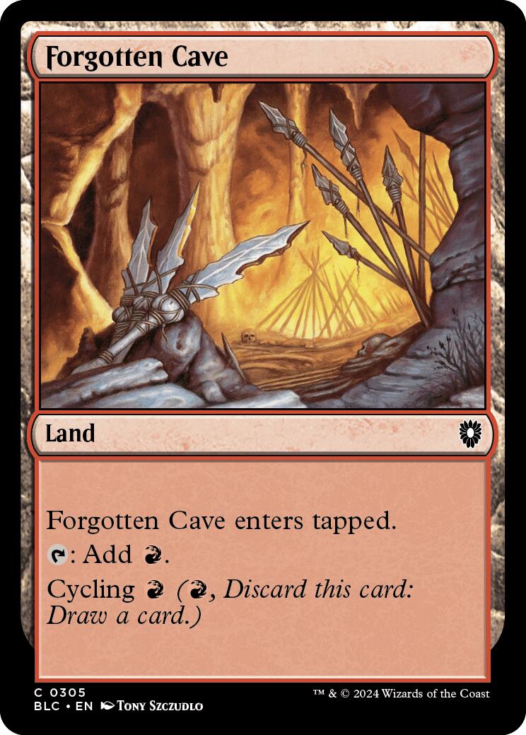 Forgotten Cave [Bloomburrow Commander] 