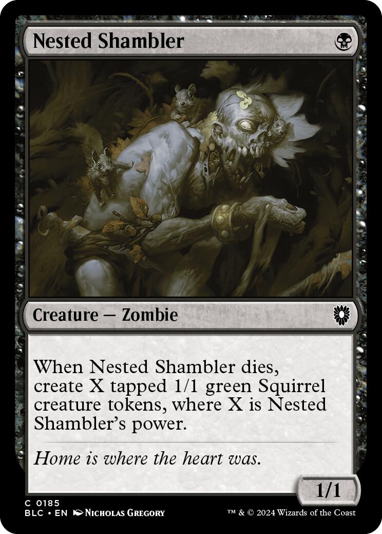 Nested Shambler [Bloomburrow Commander] 