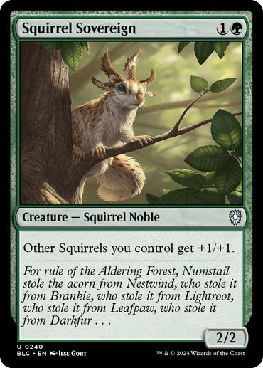 Squirrel Sovereign [Bloomburrow Commander] 