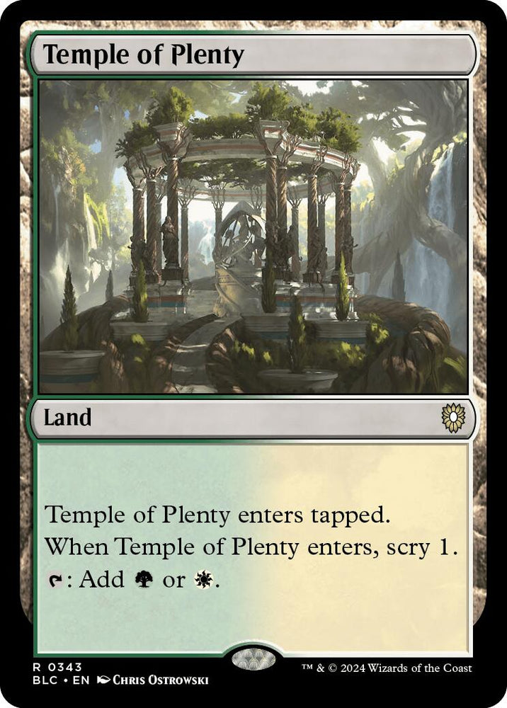 Temple of Plenty [Bloomburrow Commander] 