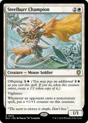 Steelburr Champion [Bloomburrow Commander] 