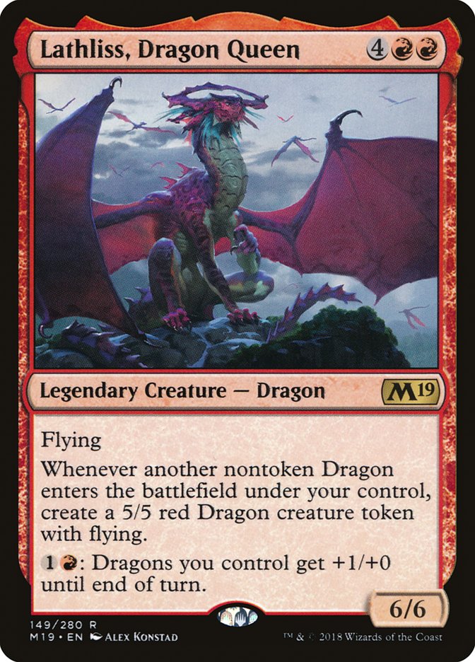 Lathliss, Dragon Queen [Core Set 2019] 