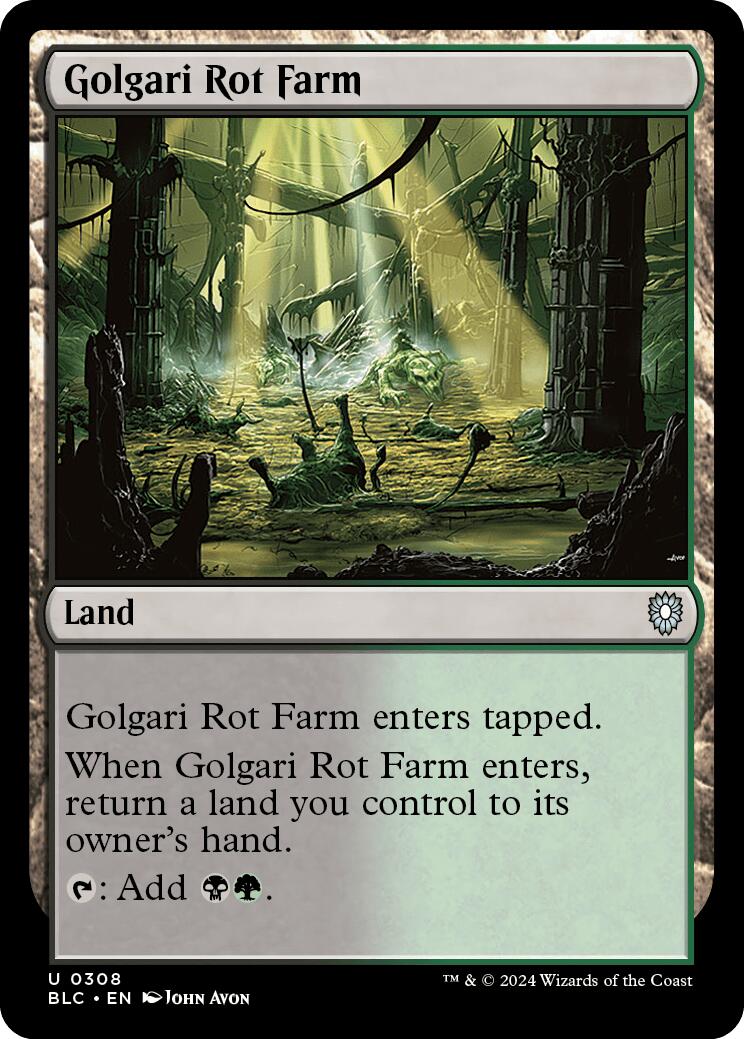 Golgari Rot Farm [Bloomburrow Commander] 