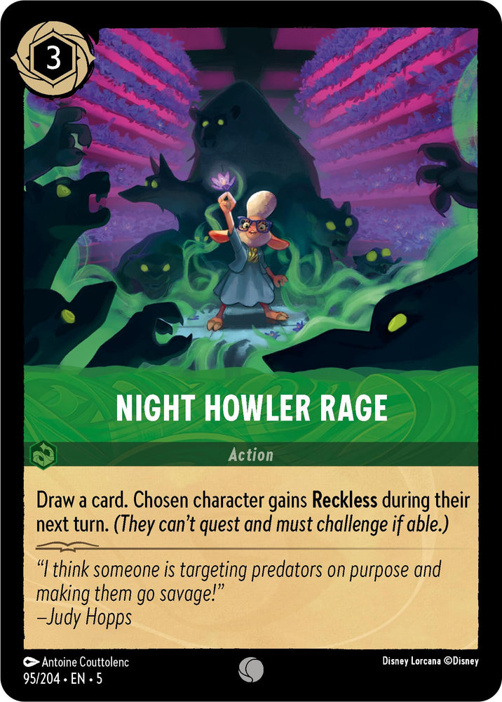 Night Howler Rage (95/204) [Shimmering Skies] 