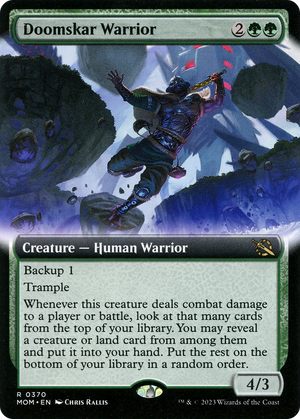 Doomskar Warrior (Extended Art) [March of the Machine] 