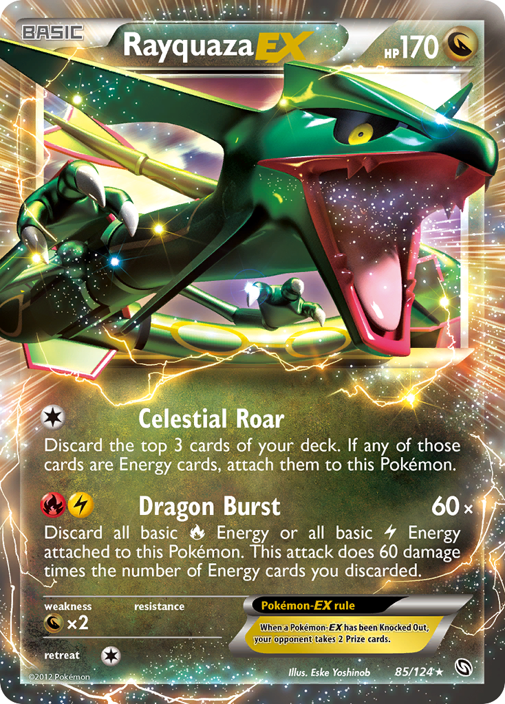 Rayquaza EX (85/124) [Black & White: Dragons Exalted] 