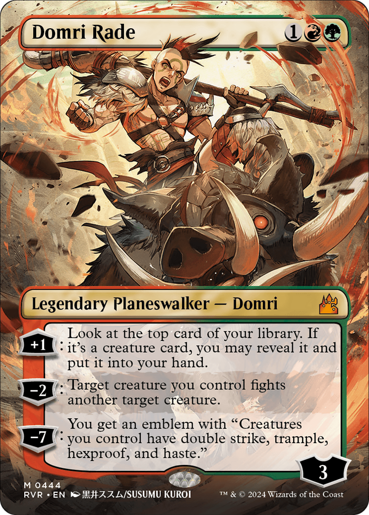 Domri Rade (Anime Borderless) [Ravnica Remastered] 