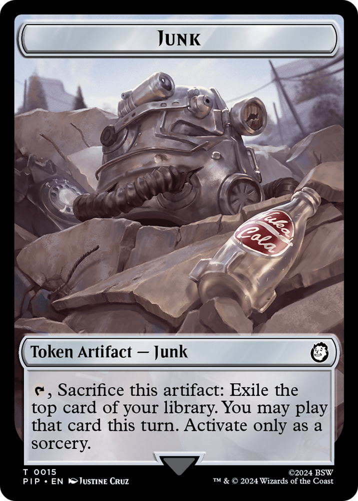 Junk // Copy Double-Sided Token [Fallout Tokens] 