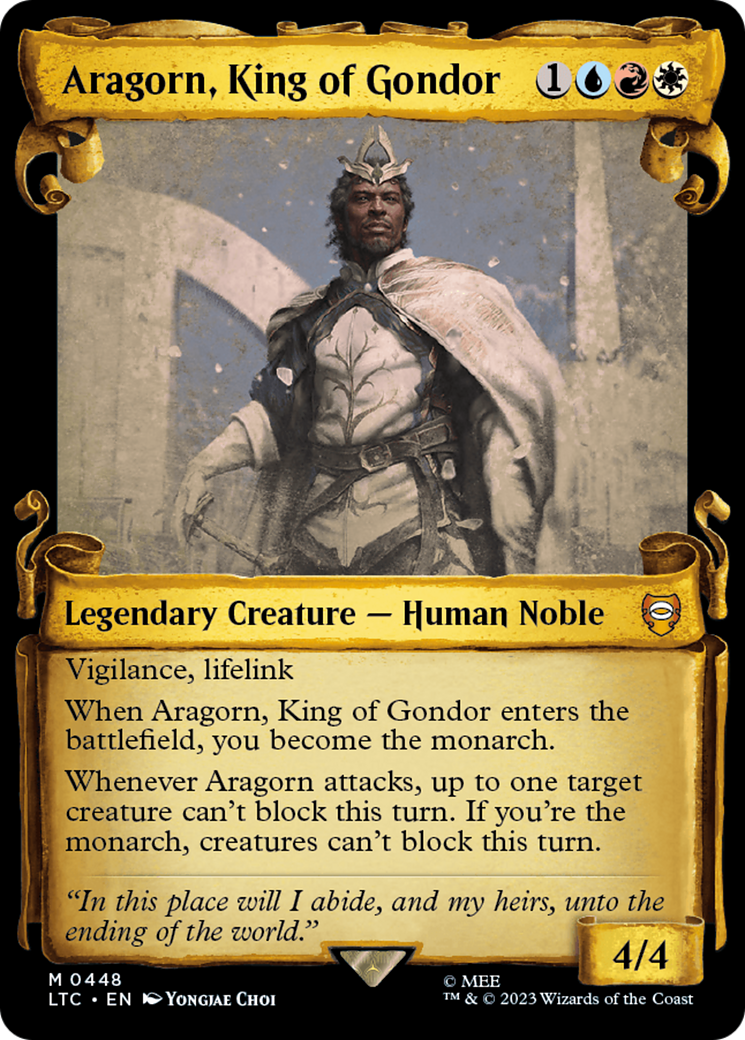 Aragorn, King of Gondor [The Lord of the Rings: Tales of Middle-Earth Commander Showcase Scrolls] 