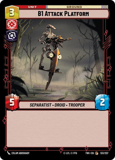 B1 Attack Platform (133/257) (133/257) [Twilight of the Republic]