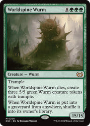 Worldspine Wurm [Duskmourn: House of Horror Commander]