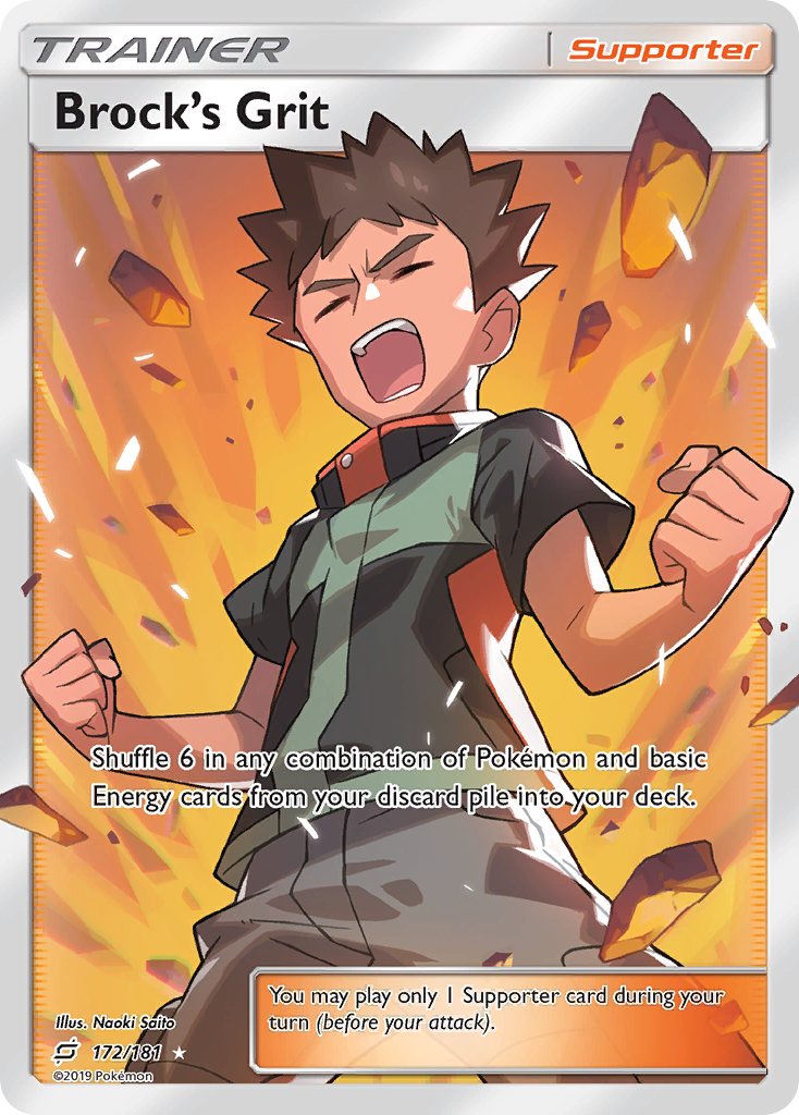 Brock's Grit (172/181) [Sun & Moon: Team Up] 