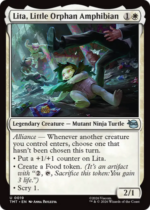Lita, Little Orphan Amphibian [Teenage Mutant Ninja Turtles]