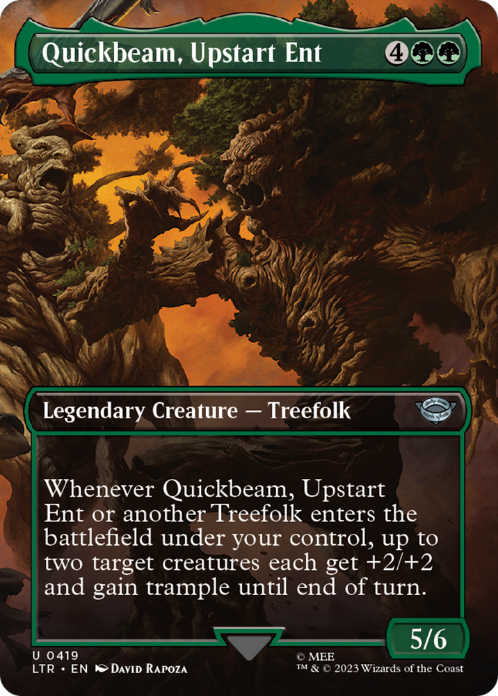 Quickbeam, Upstart Ent (Borderless Alternate Art) [The Lord of the Rings: Tales of Middle-Earth] 