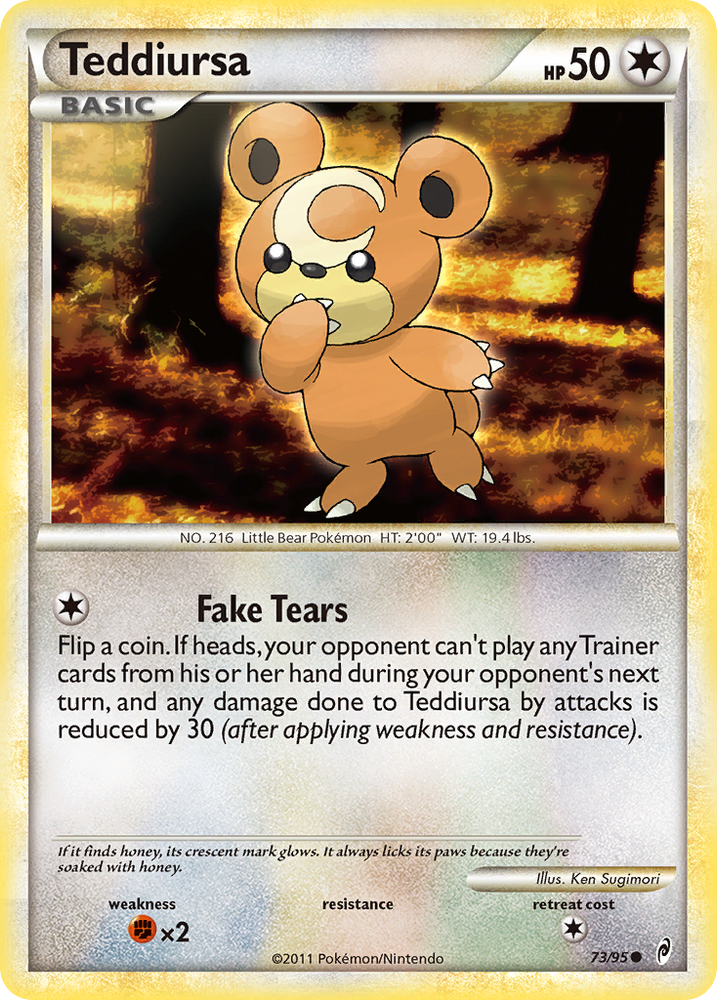 Teddiursa (73/95) [HeartGold &amp; SoulSilver: Call of Legends] 