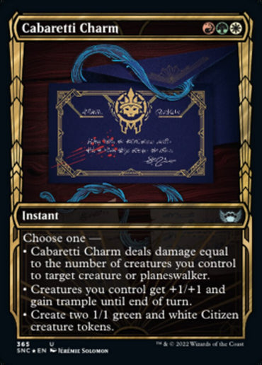 Cabaretti Charm (Showcase Golden Age Gilded Foil) [Streets of New Capenna] 