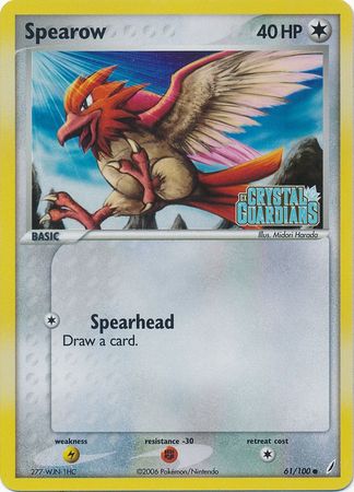 Spearow (61/100) (Stamped) [EX: Crystal Guardians] 