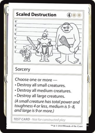 Scaled Destruction (2021 Edition) [Mystery Booster Playtest Cards] 