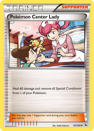 Pokemon Center Lady (93/106) [XY: Flashfire] 