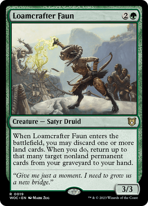 Loamcrafter Faun [Wilds of Eldraine Commander] 