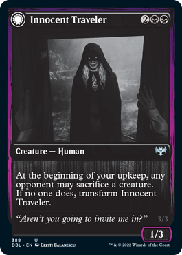 Innocent Traveler // Malicious Invader [Innistrad: Double Feature] 