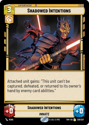 Shadowed Intentions (220/257) (220/257) [Twilight of the Republic]