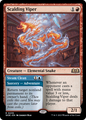 Scalding Viper // Steam Clean [Wilds of Eldraine] 