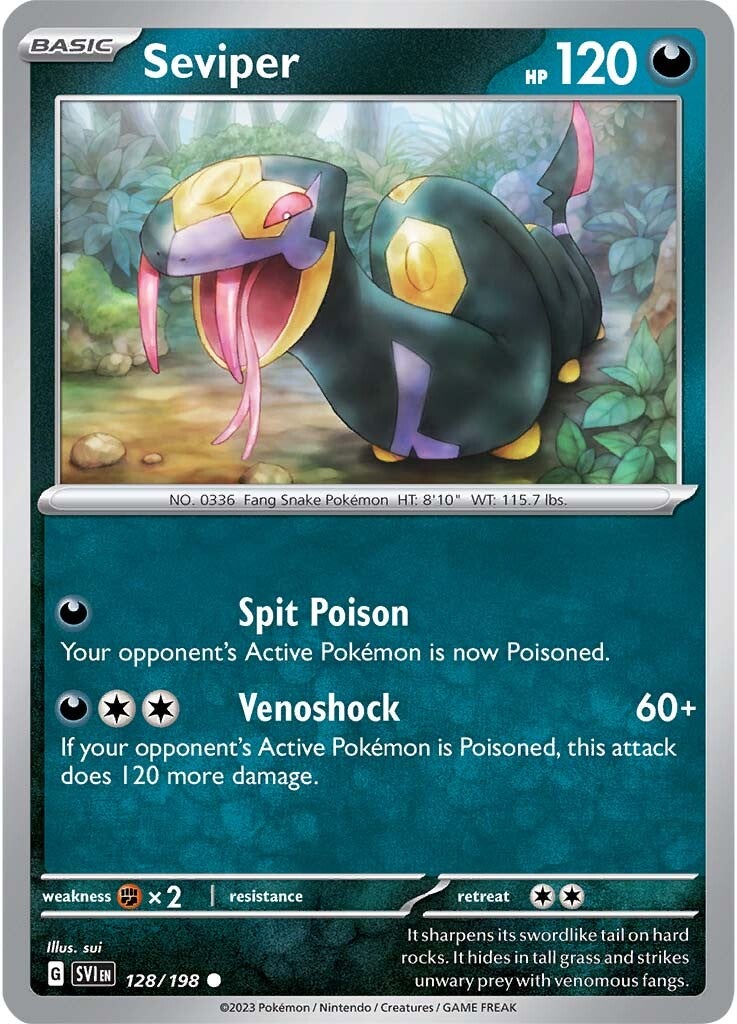 Seviper (128/198) [Scarlet & Violet: Base Set] 