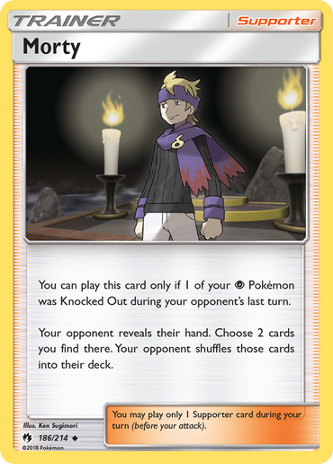 Morty (186/214) [Sun & Moon: Lost Thunder]