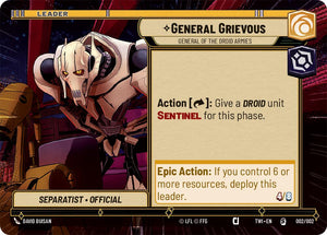 General Grievous - General of the Droid Armies (002/002) (Hyperspace) (Prerelease Promos) (002/002) [Twilight of the Republic Promos]