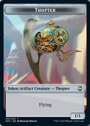 Thopter // Treasure Double-Sided Token [Dungeons &amp; Dragons: Adventures in the Forgotten Realms Commander Tokens] 