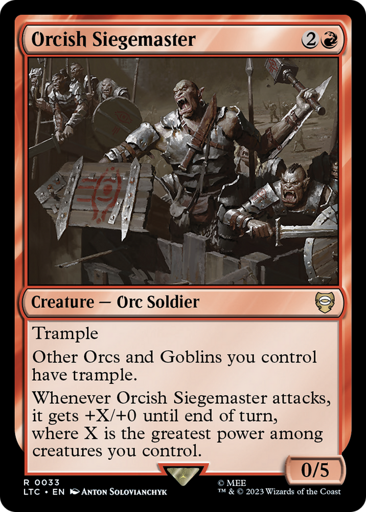 Orcish Siegemaster [The Lord of the Rings: Tales of Middle-Earth Commander] 