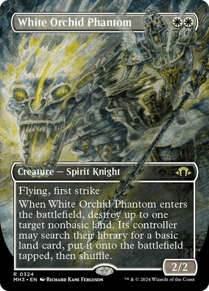 White Orchid Phantom (Borderless) [Modern Horizons 3] 