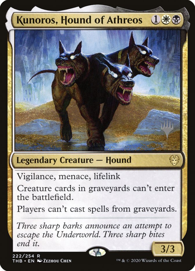 Kunoros, Hound of Athreos (Promo Pack) [Theros Beyond Death Promos] 