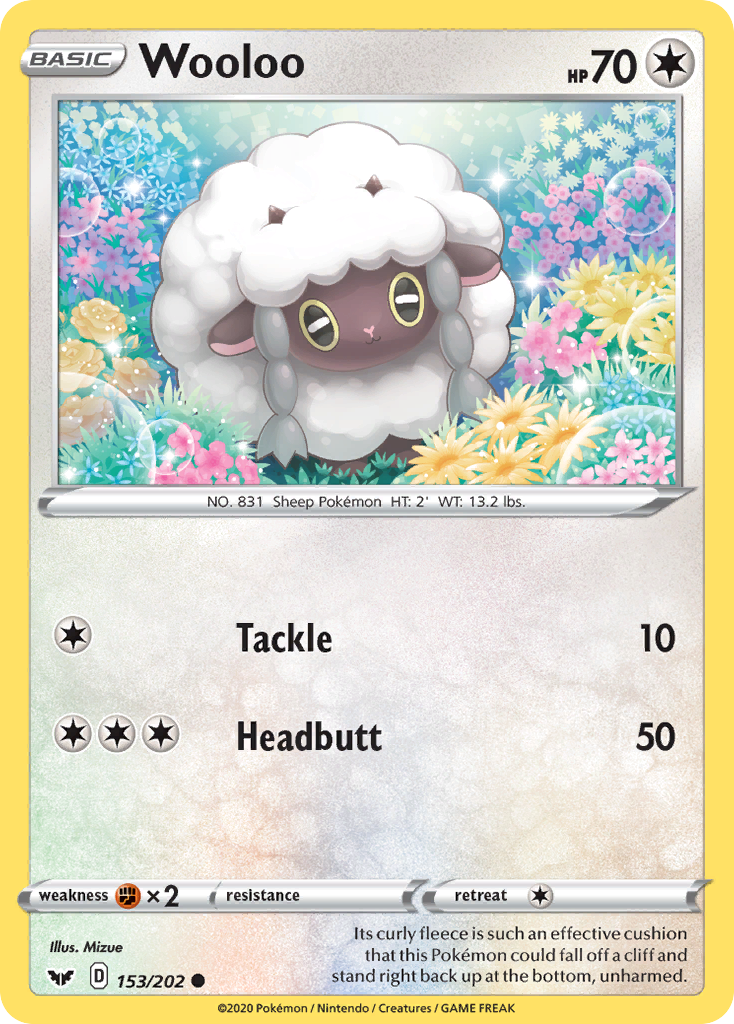 Wooloo (153/202) [Sword & Shield: Base Set] 