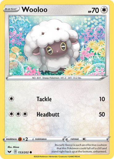 Wooloo (153/202) [Sword &amp; Shield: Base Set] 