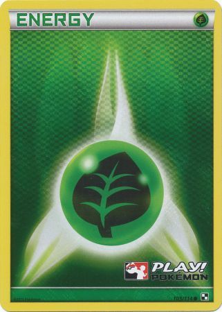 Grass Energy (105/114) (Play Pokemon Promo) [Black & White: Base Set] 