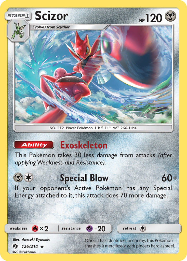 Scizor (126/214) [Sun & Moon: Lost Thunder] 