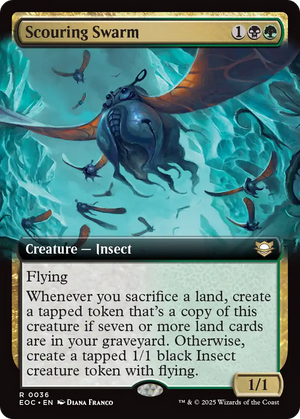 Scouring Swarm (Extended Art) [Edge of Eternities Commander]
