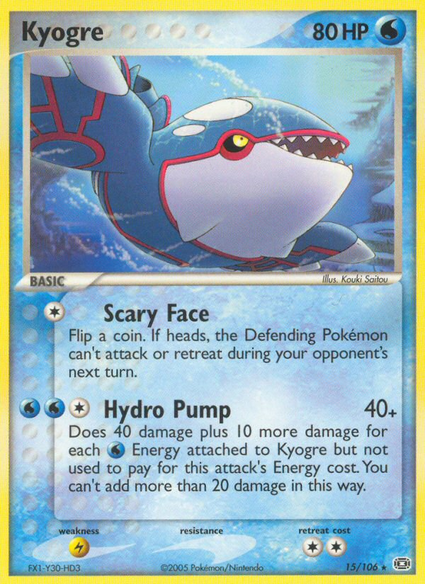 Kyogre (15/106) [EX: Emerald]