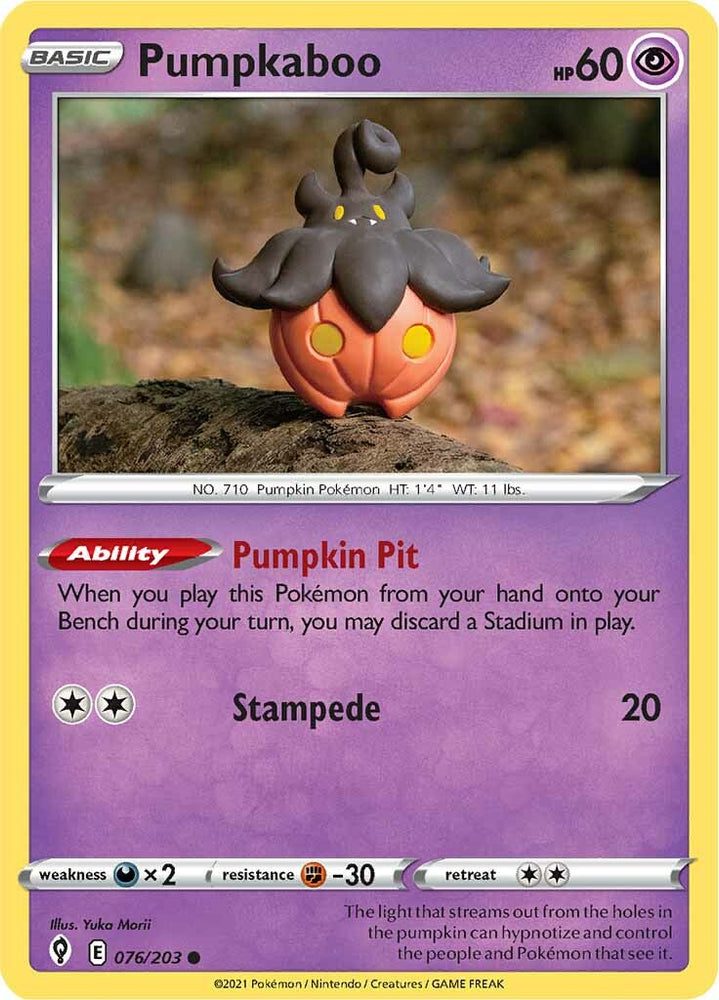 Pumpkaboo (076/203) [Sword &amp; Shield: Evolving Skies] 