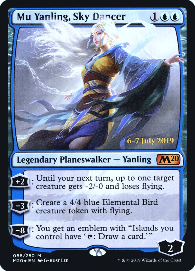 Mu Yanling, Sky Dancer [Core Set 2020 Prerelease Promos] 