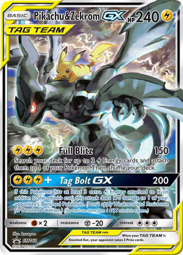 Pikachu & Zekrom GX (SM168) [Sun & Moon: Black Star Promos]