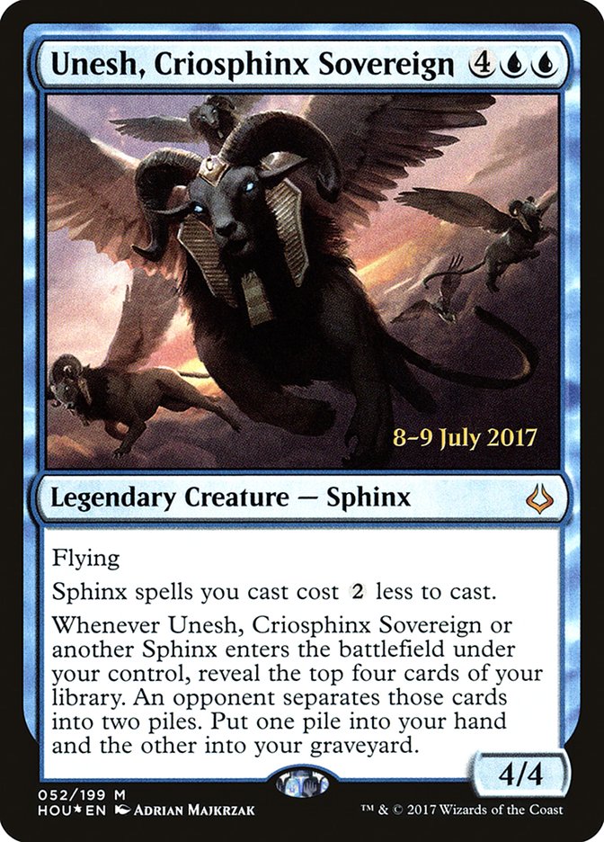 Unesh, Criosphinx Sovereign [Hour of Devastation Prerelease Promos] 