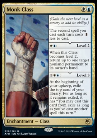 Monk Class (Promo Pack) [Dungeons &amp; Dragons: Adventures in the Forgotten Realms Promos] 